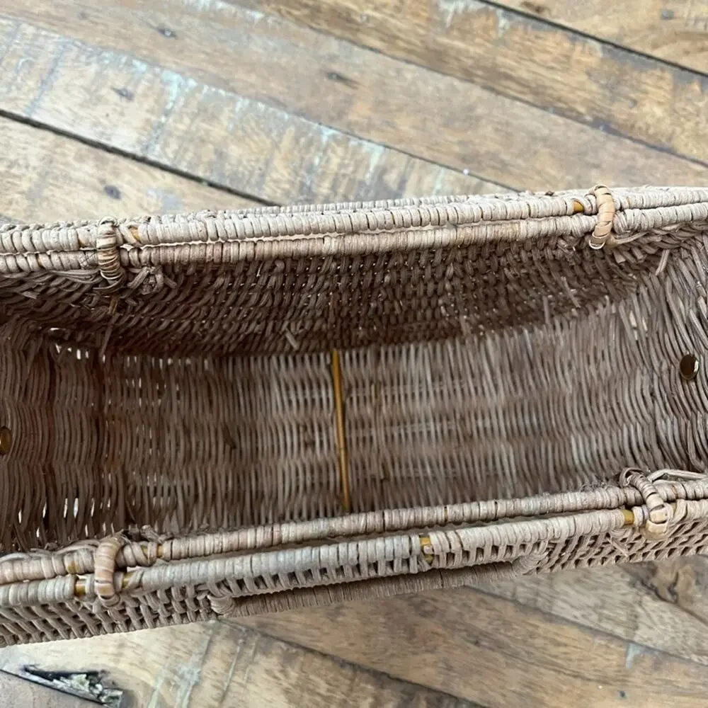 Half Moon Rattan Wicker Bag 9
